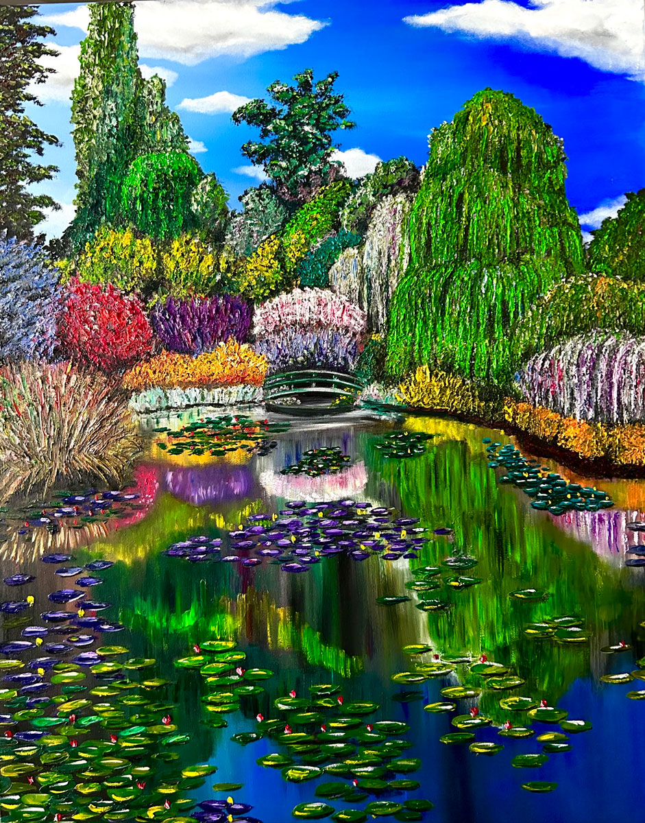 Japanese-bridge-and-lillies-oilpainting-1200px